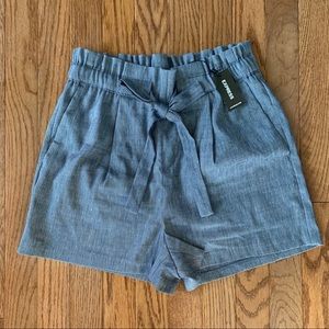 NWT Express High Waist Paperbag Shorts XS